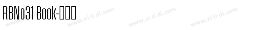 RBNo31 Book字体转换
